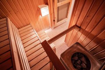 Фото номера Апартаменты с 2 спальнями и сауной Курортные отели Pyhän Asteli Log Cottages г. Пухатунтури 7